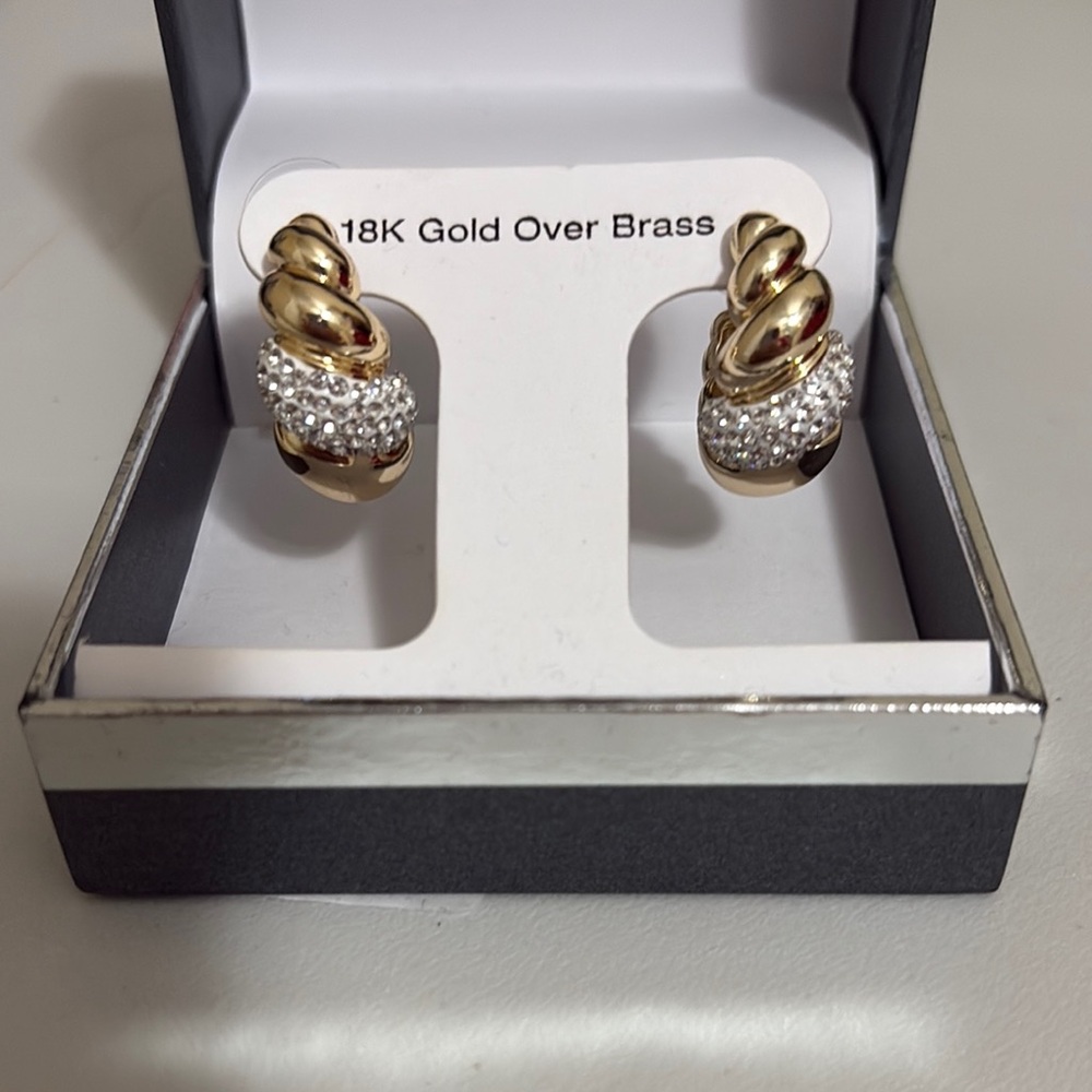 And Now This Gold and Silver Twisted Earrings